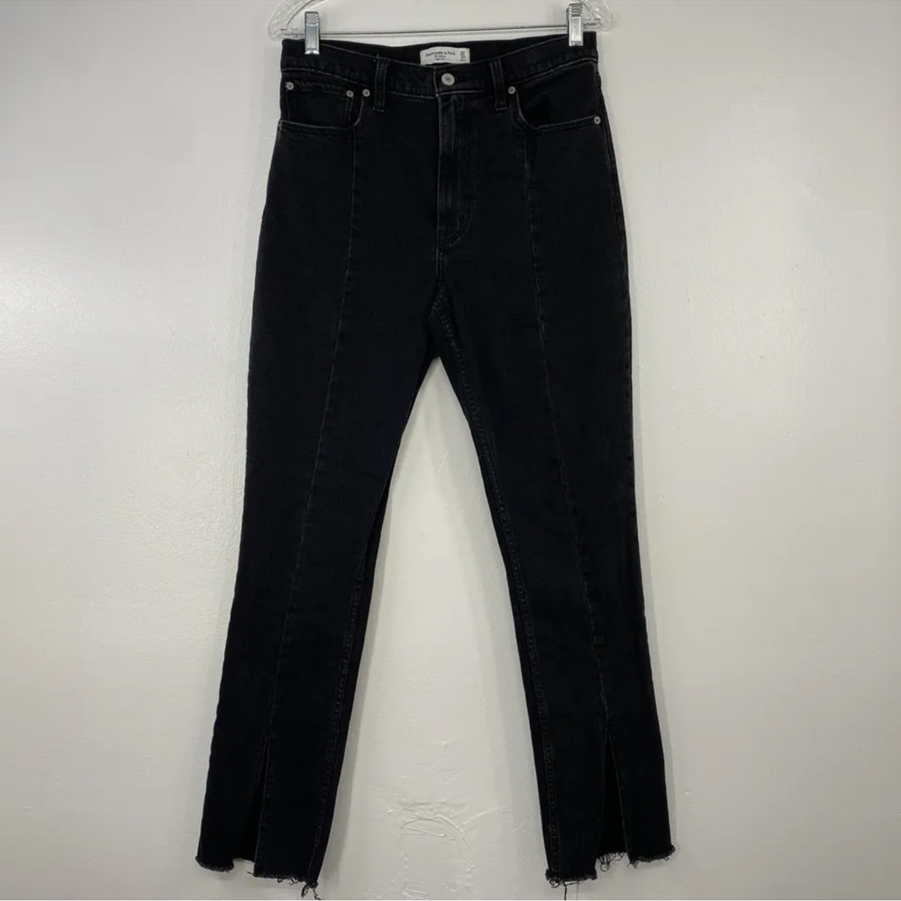 Abercrombie & Fitch Woman’s Jeans 30/10R Front Middle Seam High Rise Split Ankle